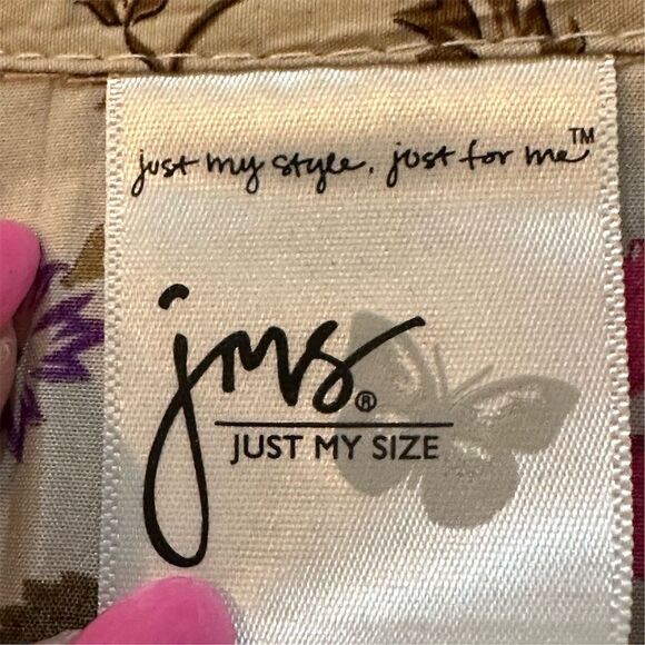 Just My Style Women's Floral Button Down Blouse Multicolor Size 1x - Picture 3 of 7